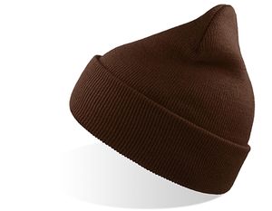 Atlantis ACWIND - Wind Beanie With Turn Up Double Skin Brown