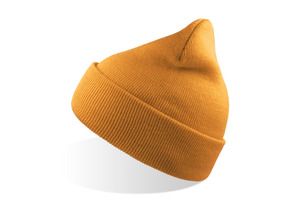 Atlantis ACWIND - Wind Beanie With Turn Up Double Skin Gold Yellow