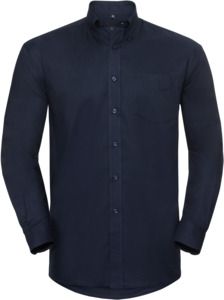 Russell Collection R932M - Mens Oxford Shirt Long Sleeve 135gm Bright Navy