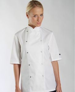 Dennys DD08S - Chef Short Sleeve Jacket White