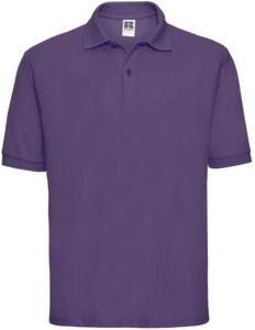 Russell R539M - Classic PolyCotton Polo 215gm Purple