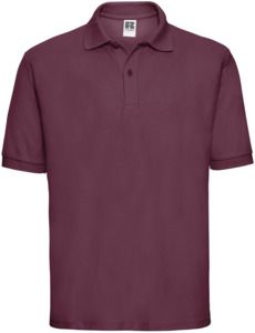 Russell R539M - Classic PolyCotton Polo 215gm Burgundy