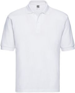 Russell R539M - Classic PolyCotton Polo 215gm White