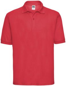Russell R539M - Classic PolyCotton Polo 215gm Bright Red