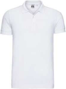 Russell R566M - Stretch Polo Mens White