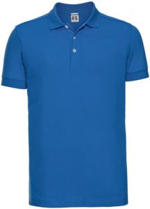 Russell R566M - Stretch Polo Mens Azure Blue