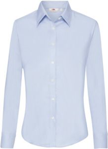 Fruit Of The Loom F65002 - Ladies Long Sleeve Oxford Shirt Oxford Blue