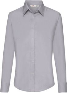 Fruit Of The Loom F65002 - Ladies Long Sleeve Oxford Shirt Oxford Grey