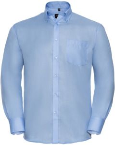 Russell Collection R956M - Ultimate Non Iron Long Sleeve Shirt Mens Bright Sky