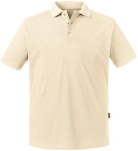 Russell Pure Organic R508M - Pure Organic Polo Mens Natural