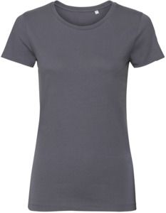 Russell Pure Organic R108F - Pure Organic T-Shirt Ladies Convoy Grey