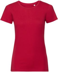 Russell Pure Organic R108F - Pure Organic T-Shirt Ladies Classic Red