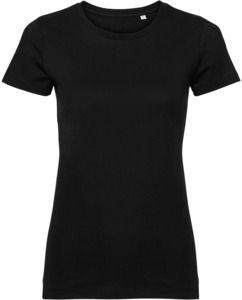 Russell Pure Organic R108F - Pure Organic T-Shirt Ladies Black