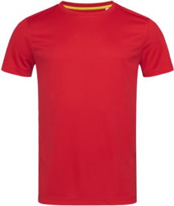 Stedman ST8400 - Sports Set In Mesh Mens T-Shirt Crimson Red
