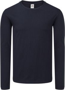 Fruit Of The Loom F61446 - Iconic 150 Classic Long Sleeve T-Shirt Deep Navy