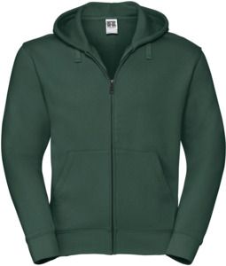Russell R266M - Authentic Zip Hood Mens Bottle Green