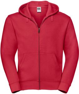 Russell R266M - Authentic Zip Hood Mens Classic Red