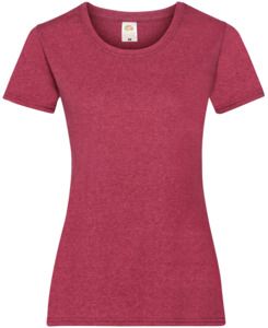Fruit Of The Loom F61372 - LadyFit Valueweight T-Shirt Heather Red