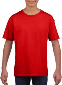 Gildan G64000B - Softstyle Ringspun Cotton T-Shirt Kids Red