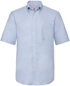 Fruit Of The Loom F65112 - Mens Short Sleeve Oxford Shirt Oxford Blue