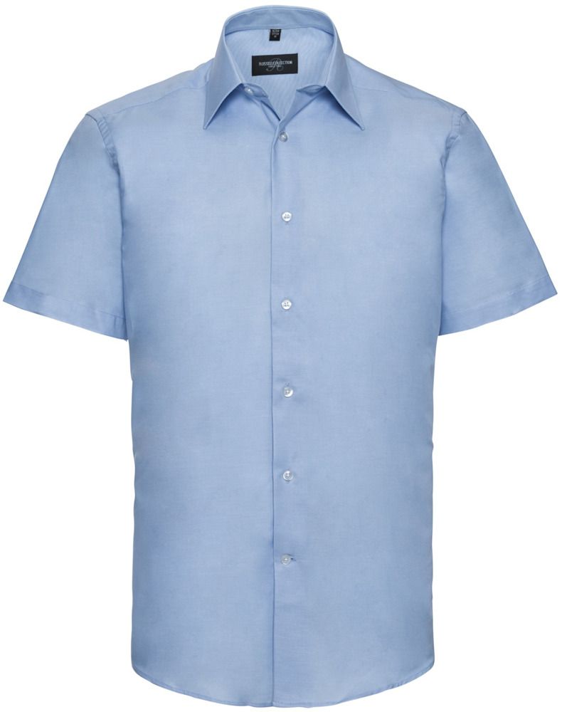 Russell Collection R923M - Oxford Tailored Easy Care Short Sleeve Shirt Mens