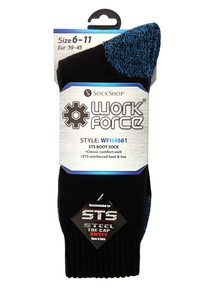Work Force WFH4661 - Safety Boot Sock Black