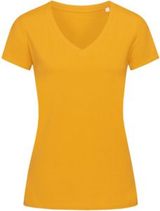 Stedman ST9310 - Green Urban Janet Organic V-Neck T-Shirt Ladies Indian Yellow