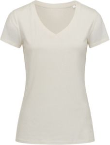 Stedman ST9310 - Green Urban Janet Organic V-Neck T-Shirt Ladies Winter White