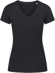 Stedman ST9310 - Green Urban Janet Organic V-Neck T-Shirt Ladies Black Opal