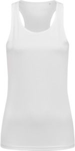 Stedman ST8110 - Sports Ladies Poly Sports Vest White