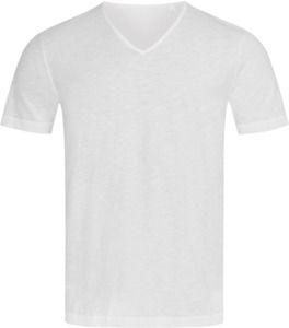Stedman ST9410 - Shawn V-Neck Slub T-Shirt White
