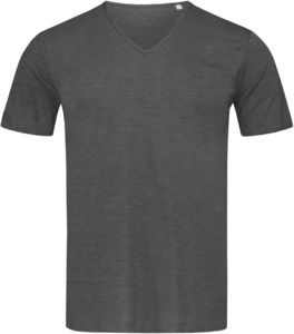 Stedman ST9410 - Shawn V-Neck Slub T-Shirt Slate Grey