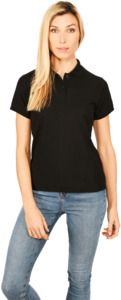 Absolute Apparel AA13 - Elegant Ladies Fitted Polo Black