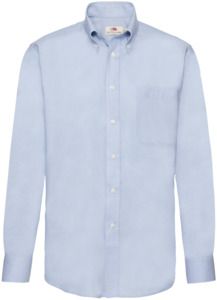Fruit Of The Loom F65114 - Mens Long Sleeve Oxford Shirt Oxford Blue