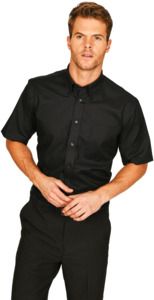 Absolute Apparel AA304 - Shirt Oxford Short Sleeve Black