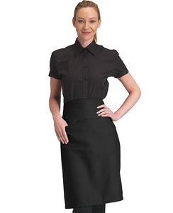 Dennys DDP110 - Recycled Waist Apron 24in With Pocket Black