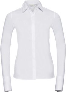 Russell Collection R960F - Ultimate Stretch Long Sleeve Shirt Ladies White