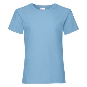 Fruit Of The Loom F61005 - Valueweight T-Shirt Girls Sky Blue