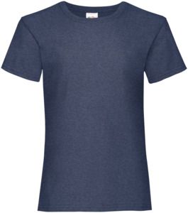 Fruit Of The Loom F61005 - Valueweight T-Shirt Girls Heather Navy
