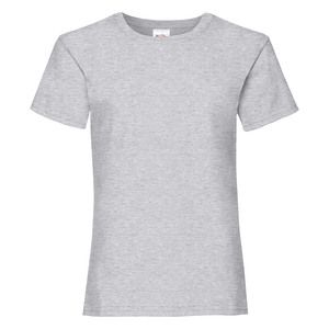 Fruit Of The Loom F61005 - Valueweight T-Shirt Girls Heather Grey