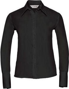 Russell Collection R956F - Ultimate Non Iron Long Sleeve Shirt Ladies Black