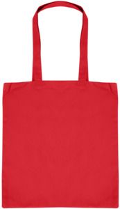 Absolute Apparel AA550 - Cotton Shopper Bag Long Handle Red