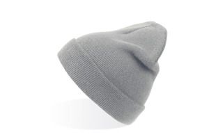 Atlantis ACPURB - Pure Beanie Recycled With Turn Up Light Grey Melange
