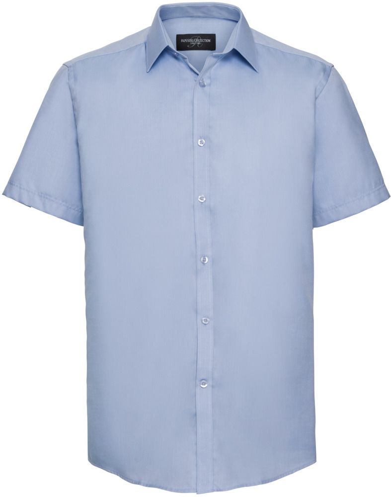 Russell Collection R963M - Herringbone Short Sleeve Mens Shirt