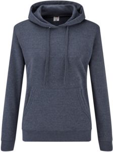 Fruit Of The Loom F62038 - LadyFit Hooded Sweat Heather Navy