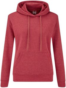 Fruit Of The Loom F62038 - LadyFit Hooded Sweat Heather Red