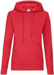 Fruit Of The Loom F62038 - LadyFit Hooded Sweat Red