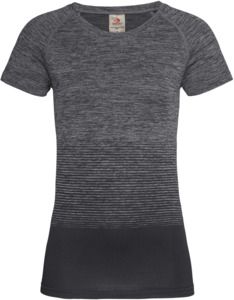 Stedman ST8910 - Sports Seamless Raglan Flow T-Shirt Ladies Dk Grey Transition