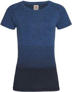 Stedman ST8910 - Sports Seamless Raglan Flow T-Shirt Ladies Blue Transition