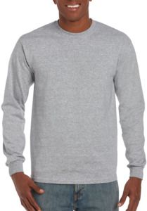 Gildan G2400 - Adult Ultra Cotton® Long Sleeve T-Shirt Sport Grey